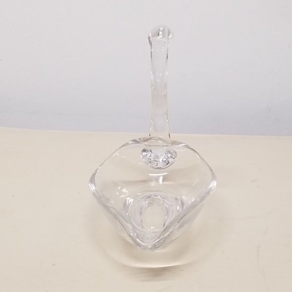 Duncan Miller Clear Blown Glass Swan Mother and Cygnet Dish Set - Picture 11 of 13